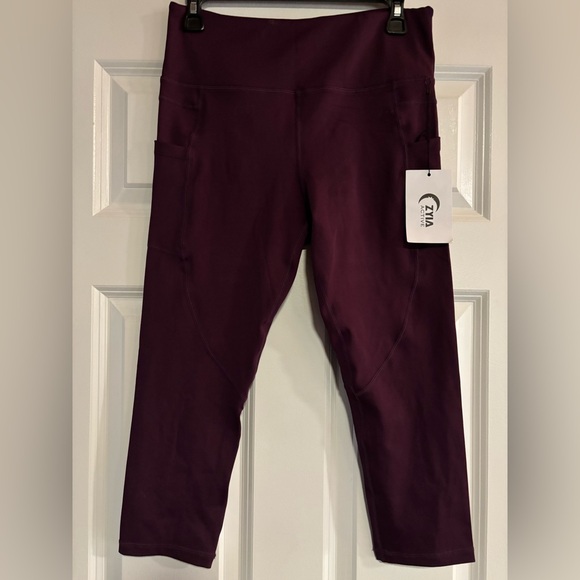 NWT Zyia Active Light n Tight Cropped Leggings, size 12 - Picture 2 of 9